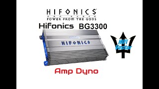 Hifonics Brutus Gamma BG3300.1D amp Dyno review Amm1 on HiFi Vector DL14 audio amp dummy load