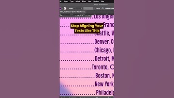 Stop Aligning Your Texts Like This 💫 #illustratortips #illustratortutorials #adobeillustrator