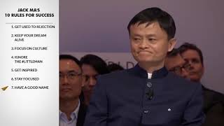 Top 10 Rules for Success by Jack Ma