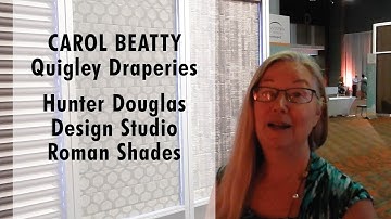 Quigley Draperies: Hunter Douglas Design Studio Roman Shades