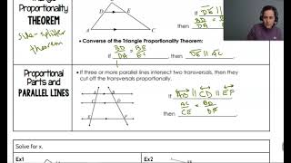 8 5 Triangle Proportionality Notes