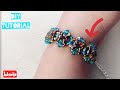 Colorful diy beaded bracelet for beginners/diy bracelet/how to make a beaded bracelet