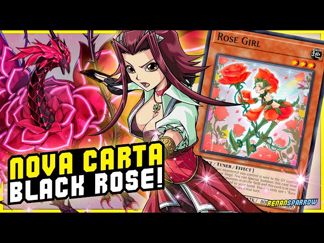 Reino dos Duelistas - ＤＵＥＬ ＬＩＮＫＳ ＭＥＭＥＳ - Chamas ardentes que engolem o  mundo inteiro. Flor de tonalidade escura, desabroche! Synchro Summon! Black  Rose Dragon! Akiza Izinski, ou Aki Izayoi no original