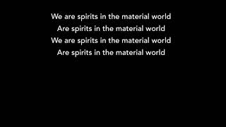 THE POLICE Spirits in the Material World +lyrics