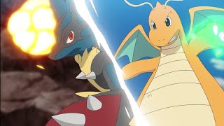 Ash vs Korrina | Dragonite vs Mega Lucario | Pokémon Journey's | AMV