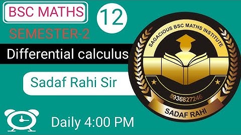 Differential calculus for maths honours and subsidiary,upsc and bpsc maths optional also useful.