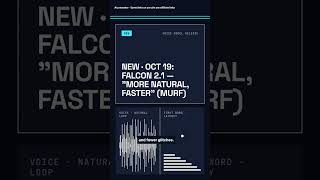 Murf AI's new voice model (Falcon 2.1) + speech-to-text beta #Shorts