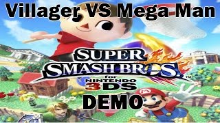 Super Smash Bros. 3DS [Demo] - Battle 2: Villager VS Mega Man [2 players]