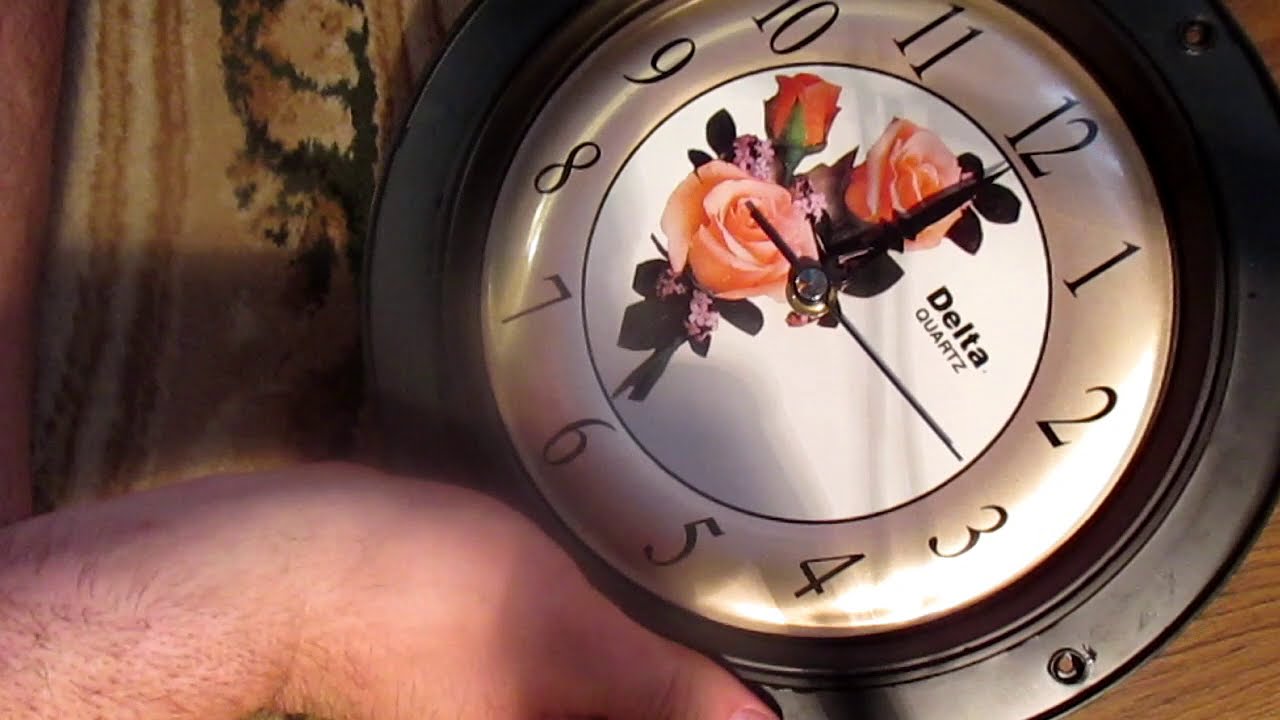 Ремонт настенных кварцевых часов, останавливается стрелка. - YouTube
