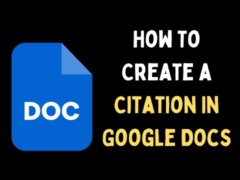How To Create a Citation In Google Docs