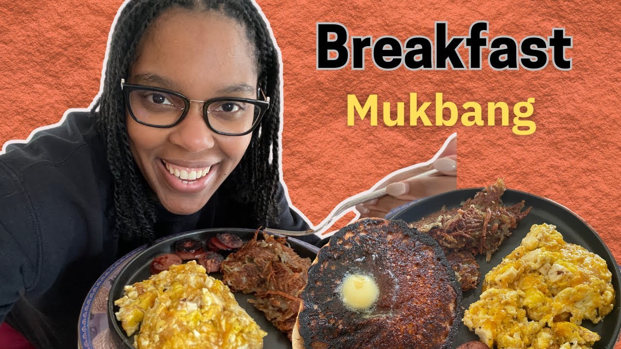 Homemade Diner Style Breakfast Mukbang *Smacking* *Chewing* *Crunching ...