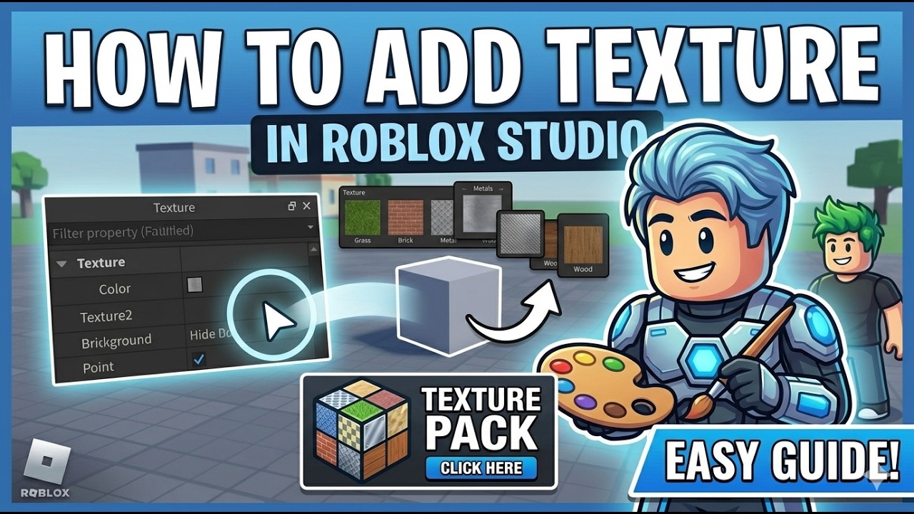 How to add texture in ROBLOX studio(2026) - YouTube