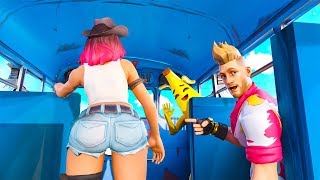 What Happens on The Battle Bus, STAYS on the Battle Bus! Part 1-5 Fortnite Animations