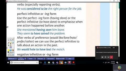 Grammar Video 2 2 Verb Patterns