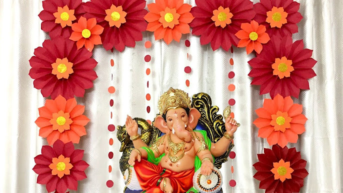 Ganpati ji decor - YouTube