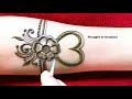 Heart Shape Bridal Mehndi Design -Unique and New |Thought of Creation