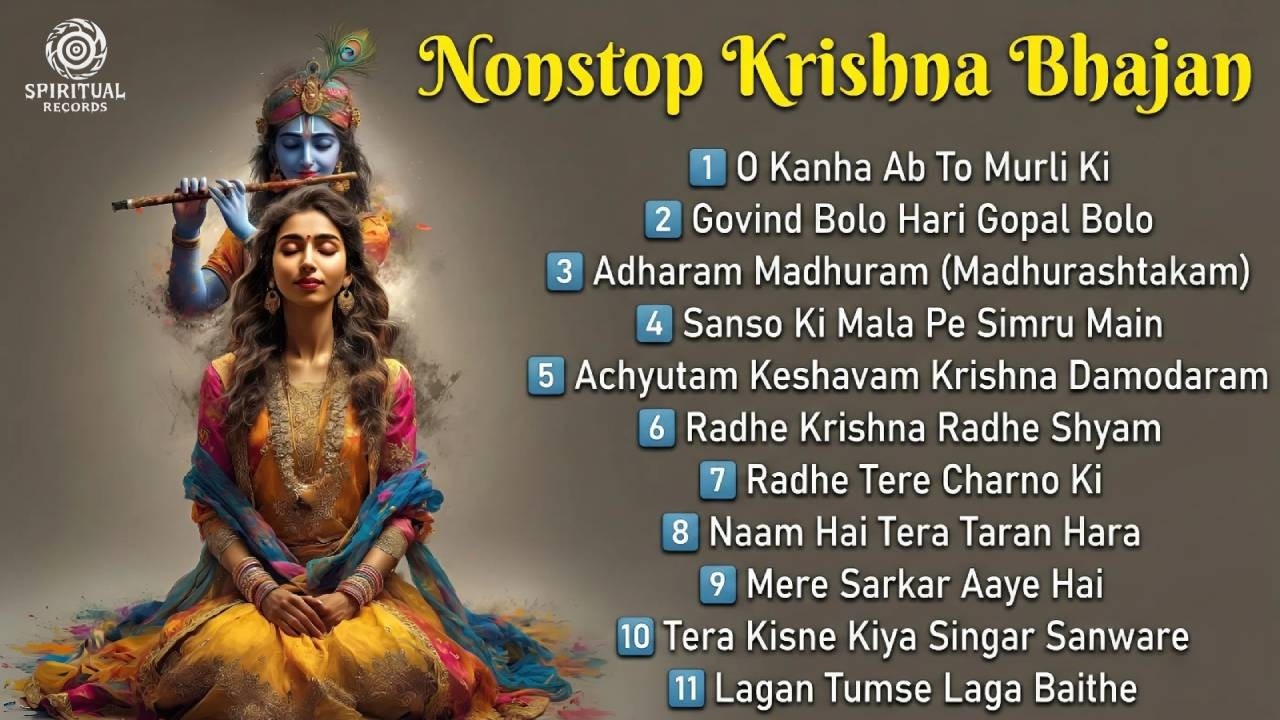 Nonstop Krishna Bhajan 💙 | Most Beautiful Bhakti Songs | Divine Peace #krishna