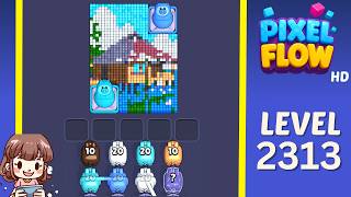 Pixel Flow Level 2313 Solution Walkthrough