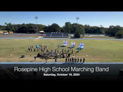 Rosepine High School Marching Band at the DeRidder Marching Festival 2024
