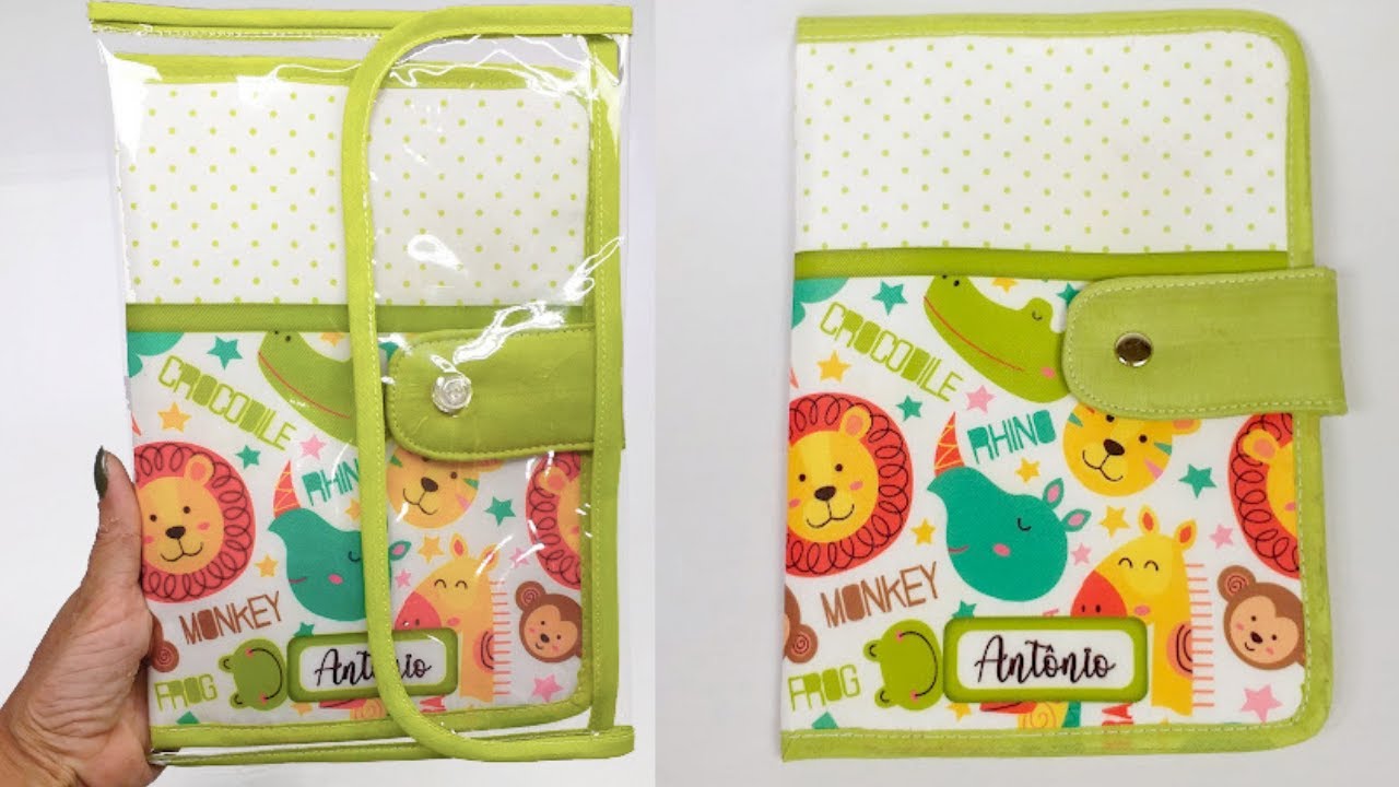 Como fazer porta documento do bebê