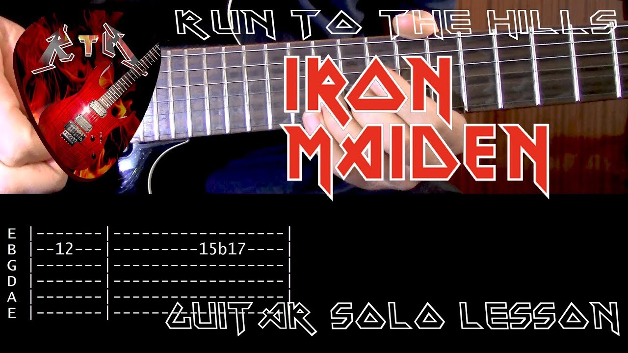 Run To The Hills Guitar Solo Lesson Iron Maiden (with tabs) YouTube