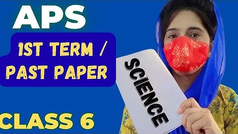 Aps past paper Science |1st term exam grade 6 