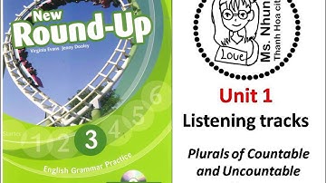 Round up 3 - unit1 - Plurals of Countable and Uncountable Nouns