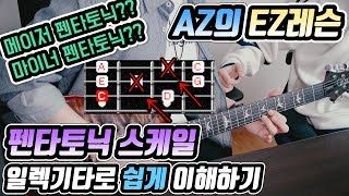 AZ의 EZ레슨 # 펜타토닉 스케일, 일렉기타로 쉽게 이해하기