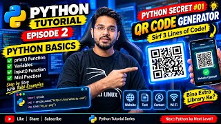 Python Install Kaise Karein & Apna Pehla Program | Python for Beginners #2