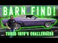 Barn Find - Three 1970's Dodge Challengers - GAS MONKEY GARAGE