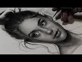 Realistic Portrait Drawing in pencil