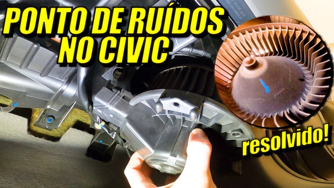 CIVIC ESTAVA COM RUÍDOS AO LIGAR O AR, RESOLVI.