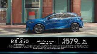 New 2026 Lexus RX 350 Premium AWD SUV April Lease Offer