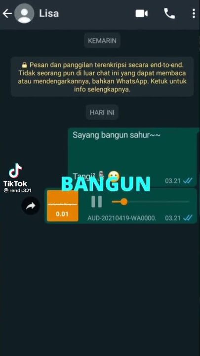 sayang bangun sahur
