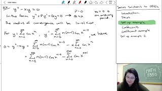 17.2: Series Solutions - setting up example