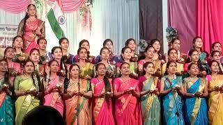 O Thayi Bharathi Song by St.anns mangalore tti students