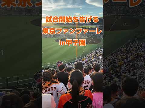 巨人 攻撃開始の東京ファンファーレ 甲子園 2024 8 31