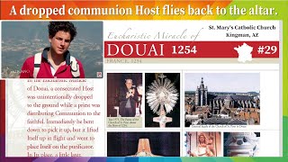 EUCHARISTIC MIRACLE - DOUAI FRANCE 1254 - A dropped communion Host flies back to the altar #29