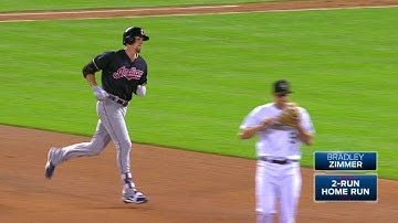 CLE@COL: Zimmer drives in two runs with homer to left