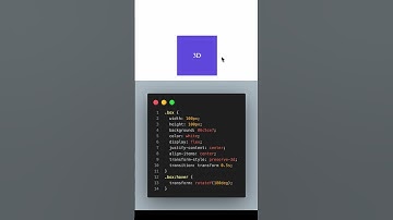 Hover for 3D box spin 🌀 Source code in bio N49    #css #3d #hover #shorts