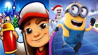 Subway Surfers VS Minion Rush Christmas 2018