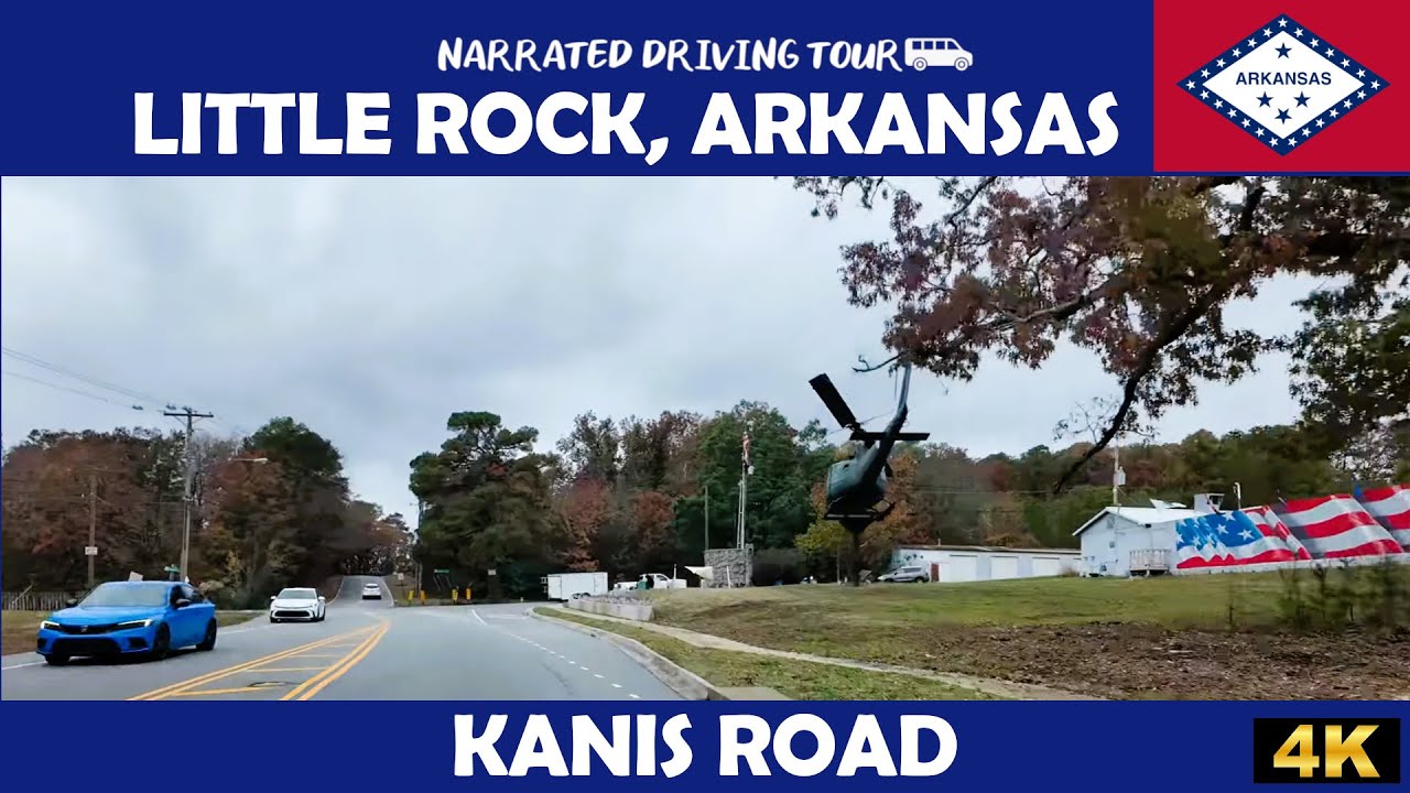 🚗 Литл-Рок, Арканзас – Канис-роуд 🚗 4K Drive