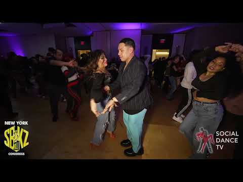 Salsa social dancing by Benny Ayala & Ashley Magana at the New York SBKZ Congress 2024