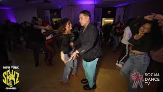 Salsa social dancing by Benny Ayala & Ashley Magana at the New York SBKZ Congress 2024