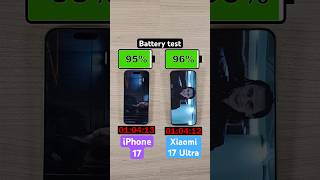 iPhone 17 vs Xiaomi 17 Ultra battery test!