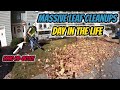 MASSIVE LEAF CLEANUPS! | Day In The Life Video | ECHO PB-8010