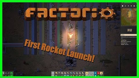 Factorio - My First Rocket Launch