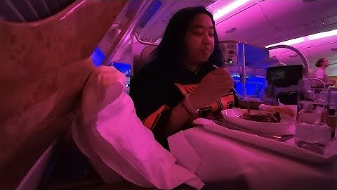 🇦🇪 Emirates A380 business class✨️| Food review | Dubai | 2024