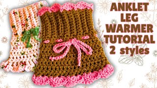 Crochet Leg warmer tutorial- makes leg warmers and boot cuffs, easy leg warmer tutorial for any size