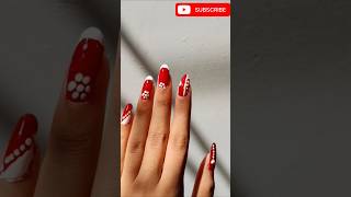simple and easy 🥰 Nail art #nailart #maroon #shorts #youtubeshorts